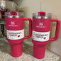 V-DAY Rose Red 40 oz Stanley Quencher Tumbler ( Best Seller)