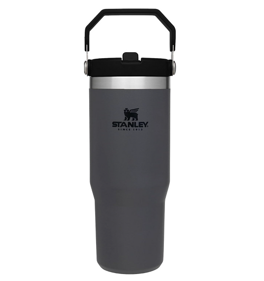 Top Handle Grey  30 oz Stanley Quencher Tumbler